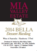 2014 Bella Dessert Riesling